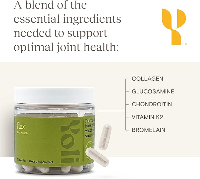 Yoli® Flex - Joint Support Supplement - Glucosamine Chondroitin and Vitamin K2 Joint Function Supplements
