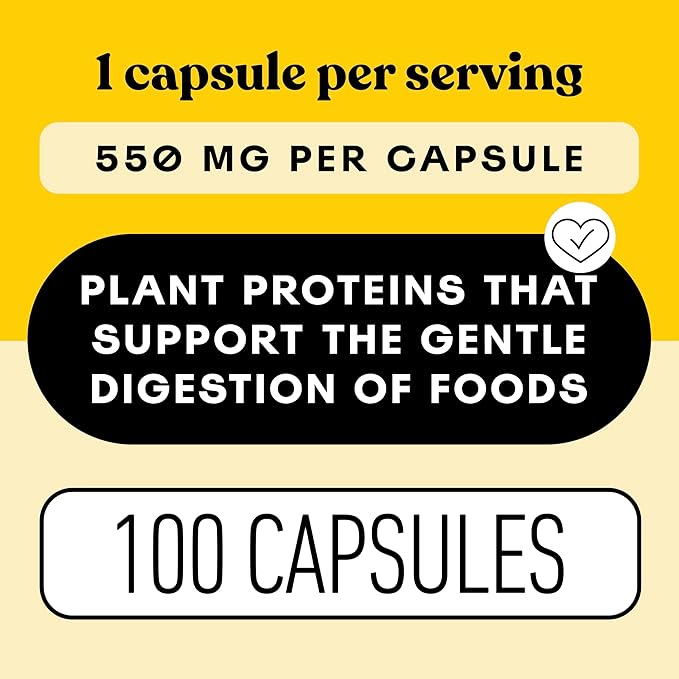 Complete Natural Products Digestive Enzyme Capsules 550mg 100ct | Plant-Based Formula Organic Capsule Shell Supports Digestive Balance &amp Nutrient Absorption