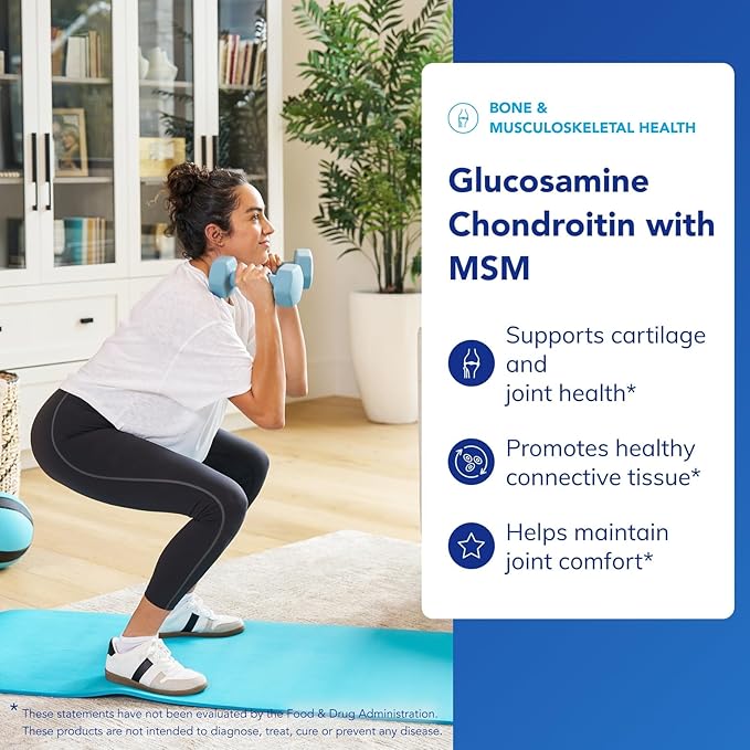 Pure Encapsulations Glucosamine Chondroitin with MSM - Supports Joint Health &amp Normal Cartilage Formation* - Maintains Enzyme Activity - Gluten-Free &amp Non-GMO - 120 Capsules