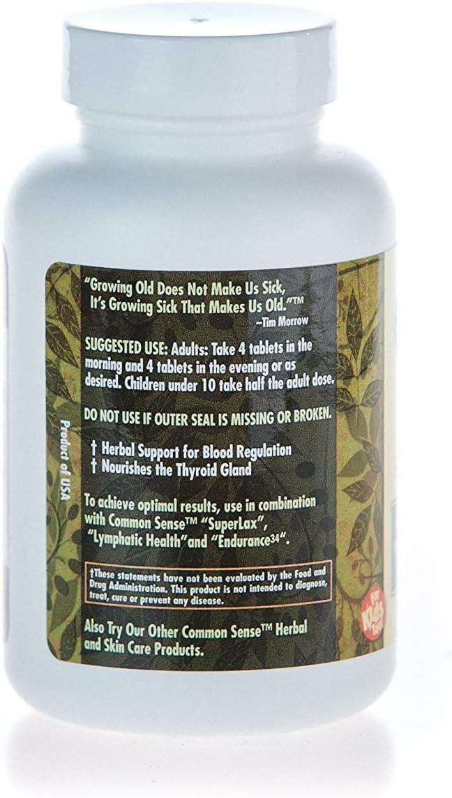 Common Sense Herbal Products HPC-12 (270): Hair Plaque and Cholesterol with Iodine