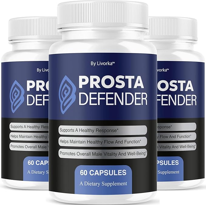 (3 Pack) ProstaDefender - Official ProstaDefender Capsules Support Supplement Premium Advanced Natural Formula Daily Pills Multivitamin for Overall Health &amp Wellness 180 Capsules for 3 Months