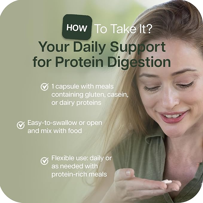 Houston Enzymes AFP Peptizyde - Digestive Enzyme Combination for Protein Casein &amp Gluten Proteins - Digestive Enzymes for Women and Men (90 Capsules)
