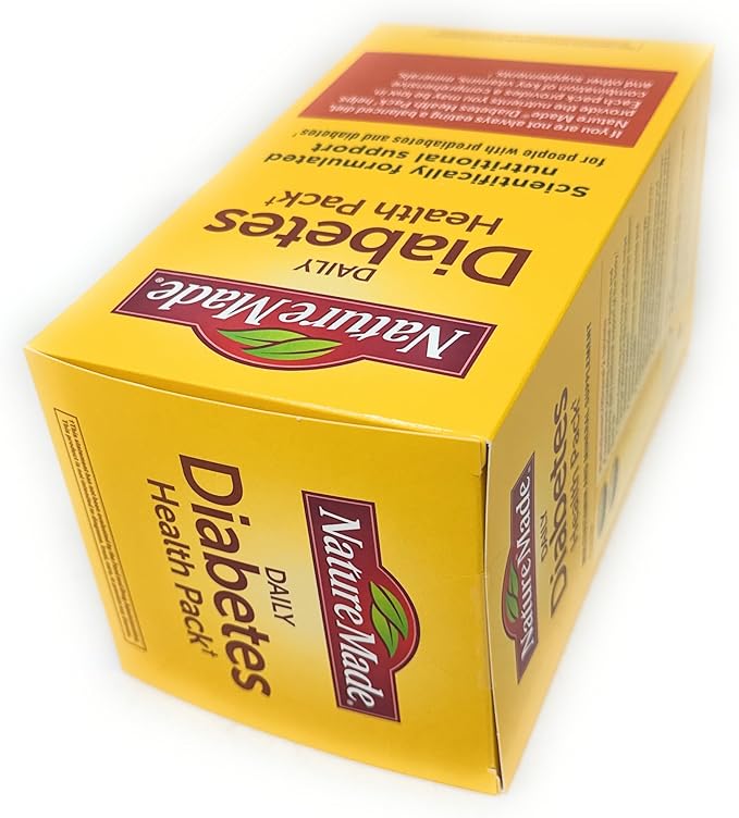 Nature Made Daily Diabetes Health Pack Dietary Supplement for Nutritional Support 60 Packets