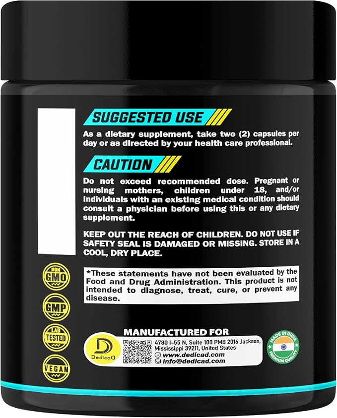 500Mg Lactoferrin Supplement - 120 Capsules for 2-Month Supply