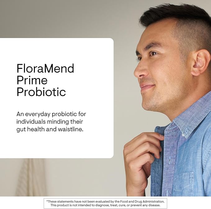 THORNE - FloraMend Prime Probiotic - Shelf Stable Probiotic Blend - Gut Health Supplement to Aid Weight Management &amp Support Digestive Health* - 30 Servings