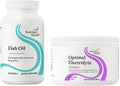 Fish Oil &amp Optimal Electrolyte: Omega-3 for Heart Brain &amp Joints + Electrolyte Powder for Hydration &amp Energy Berry (60/30 Servings)