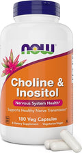 Now Choline &amp Inositol 180 Vegetarian Capsules