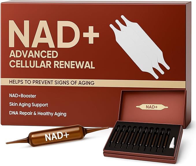 NAD Advanced Cellular Renewal - 1200mg NAD Supplement for Skin Aging Support Energy &amp Focus - 10 Vials (1)