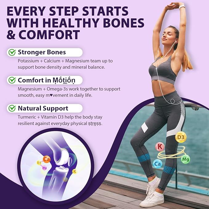 Potassium Citrate and Potassium Gluconate Supplement 1200mg Two Forms of Potassium Gummies w/Magnesium Omega-3 Calcium Vitamin D3 K2 B12 E B6 Folate for Mṵṣḉḷḙ Nerves Health Bones 120Cts
