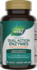Nature's Way Mega-Zyme Pancreatic &amp Systemic Enzymes* Relieves Occasional Muscle Soreness Due to Overexertion and Exercise* Digestive Support* 200 Tablets (Packaging May Vary)