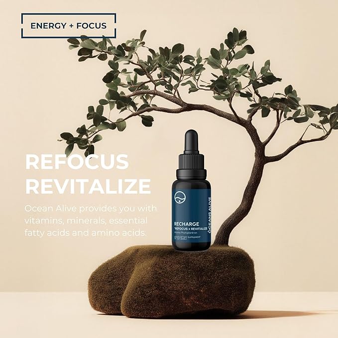 Activation Oceans Alive | 1 fl oz (30 ml) | Marine Phytoplankton Supplement | Chlorophyll &amp Mineral-Rich Formula for Energy &amp Focus | Natural Antioxidant Drops