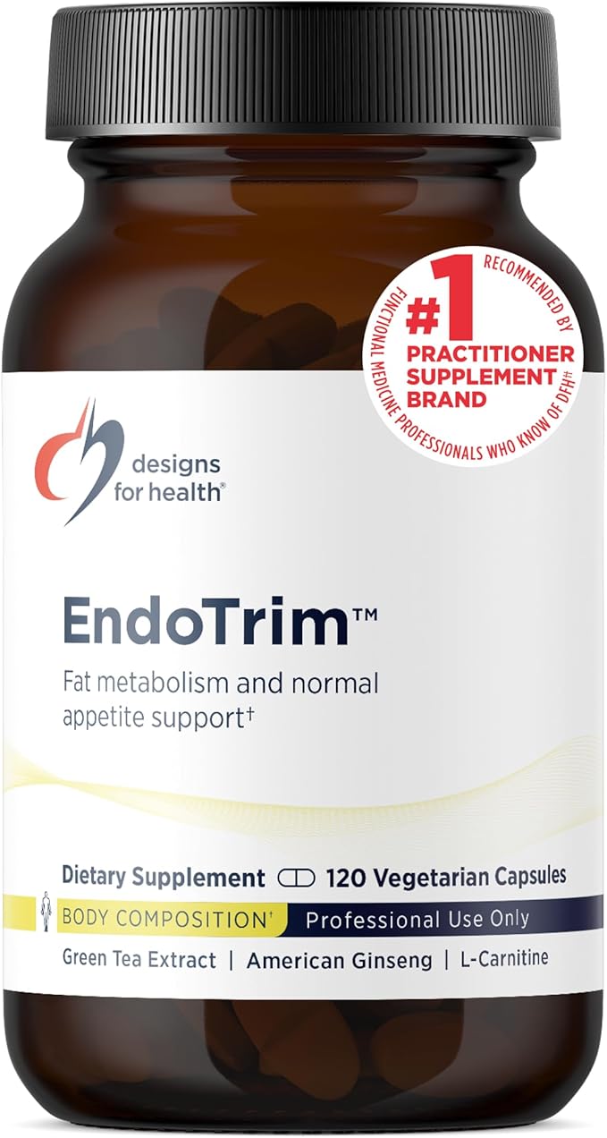 Designs for Health EndoTrim - Green Tea Extract Garcinia Cambogia Coleus Forskohlii + L-Carnitine Supplement for Men + Women - Vegan (120 Capsules)
