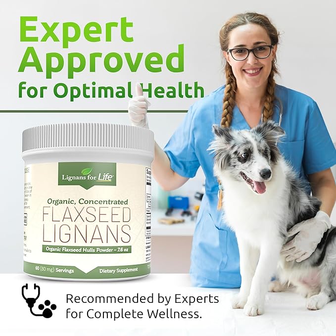 Lignans for Life - Natural Bulk Ground Flaxseed Powder - Omega 3 &amp 6 Fatty Acids Filled High Fiber Antioxidants - Support Healthy Heart &amp Hair Healthy Immune System - 60 Servings 80mg per tab