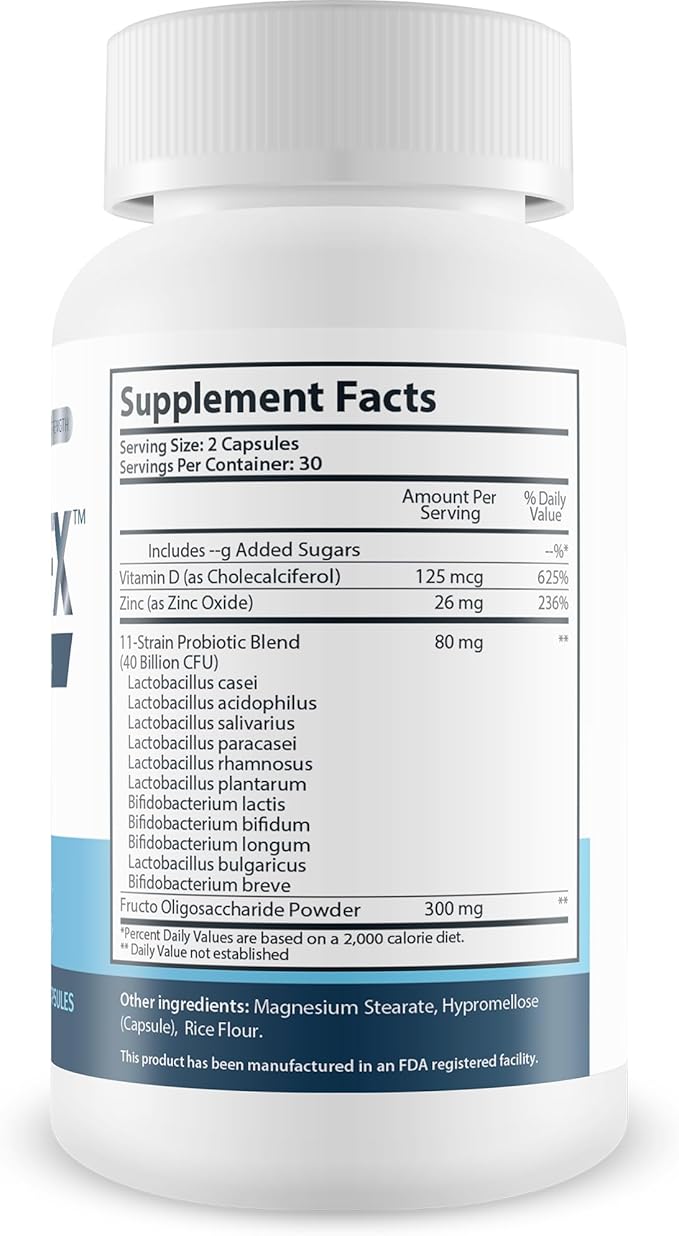 Probiotic ErektFx - Male Probiotics - Lift Your Gut Health to Support Your Overall Mind &amp Body - Over 40 Billion CFU’s of Probiotics Formulated for Men - Support Improved Overall Health