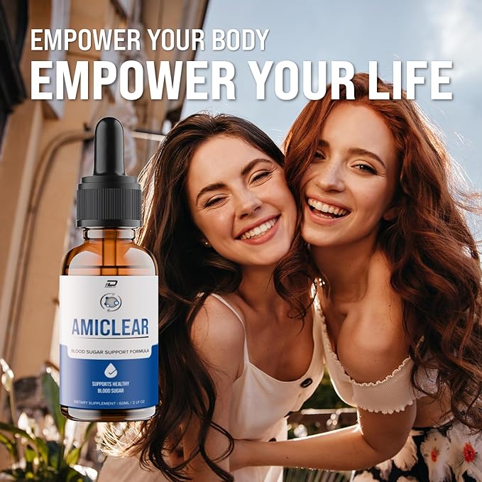 Amiclear Drops Healthy Formula - Dietary Supplement Drops - Extra Strength Amiclear Liquid Drops Grape Seed Amiclear Drops Reviews (2 Pack - 120 ML)