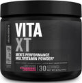Jacked Factory Vita XT Performance Vitamin Powder - Daily Multivitamin Powder for Men with KSM-66 Ashwagandha Prebiotic Fiber Vitamin A C D K B6 B12 &amp More - Strawberry Lemonade 30Sv