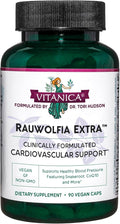 Vitanica Rauwolfia Extra - Heart Health Supplement - Supports Blood Pressure Already Within a Healthy Range with Snakeroot Garlic Extract Hawthrone Magnesium CoQ10 - Vegan - 90 Capsules