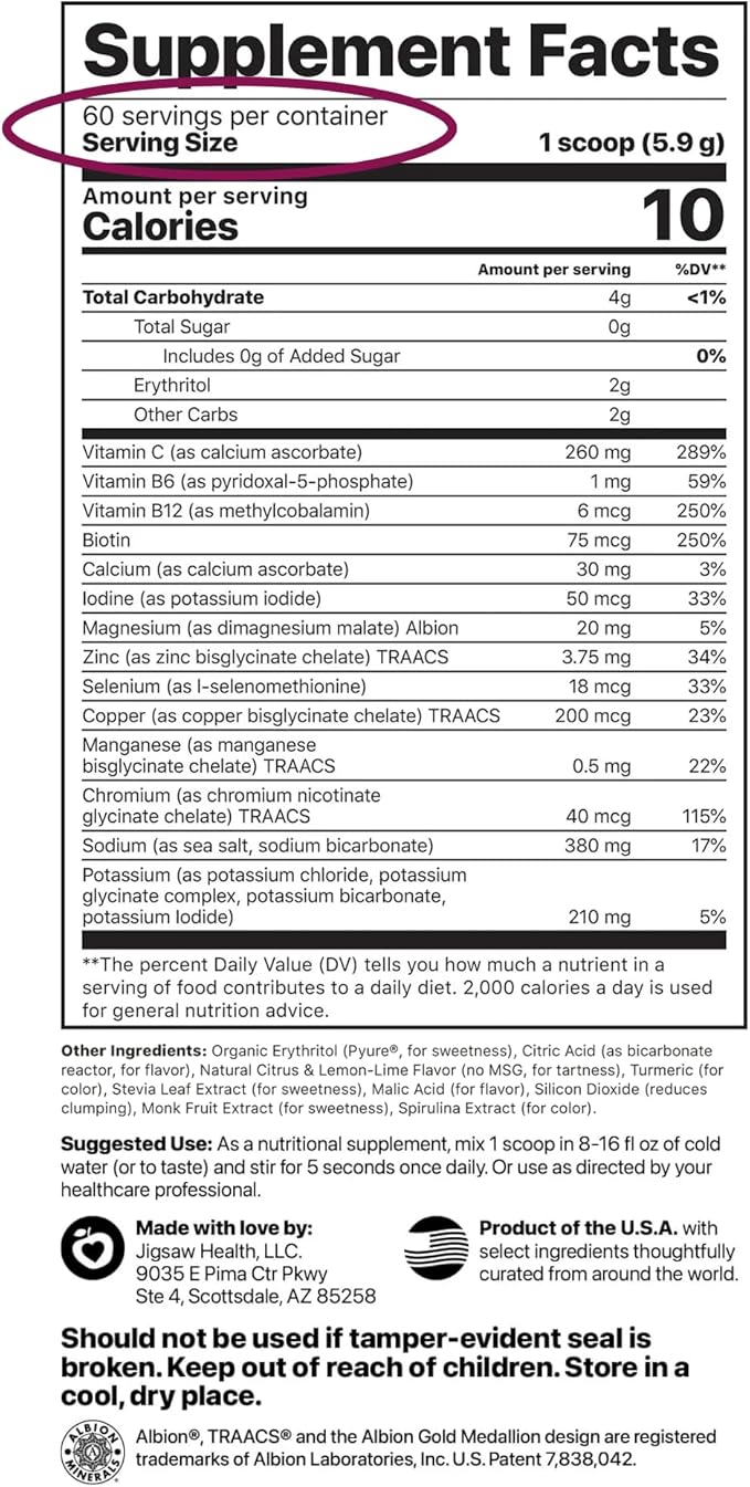 Jigsaw Health Bundle | Adrenal Cocktail 60 Servings (Jar) and Electrolye Supreme (Berry-Licious) 60 Servings (Jar)