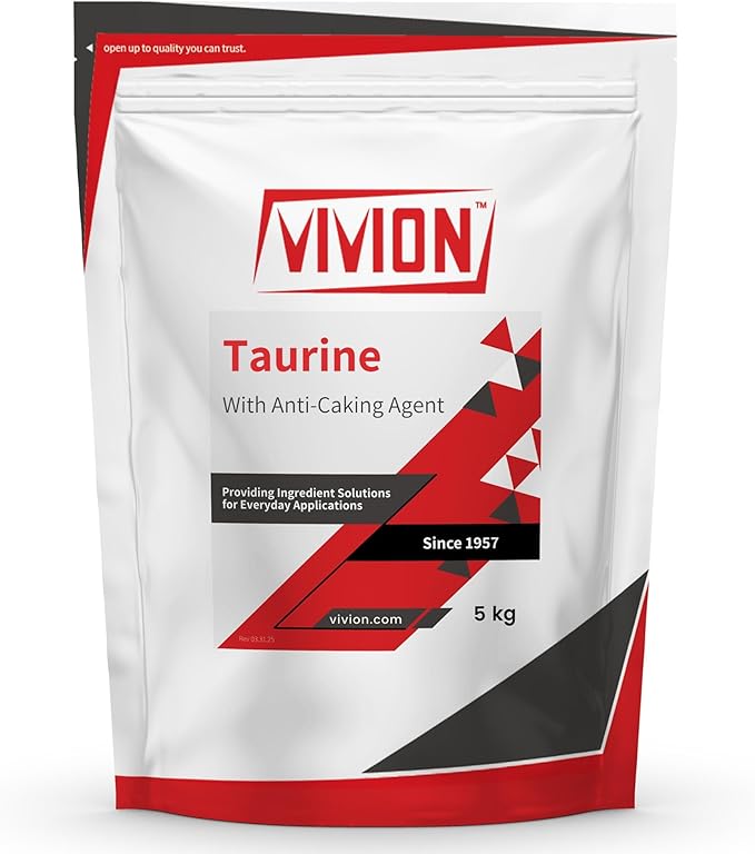 Taurine Supplement Powder 5000 Grams - USP Grade Pre-Workout Supplement Amino Acid for Energy Support &amp Nervous System Health - 5 kg (11 Pound)