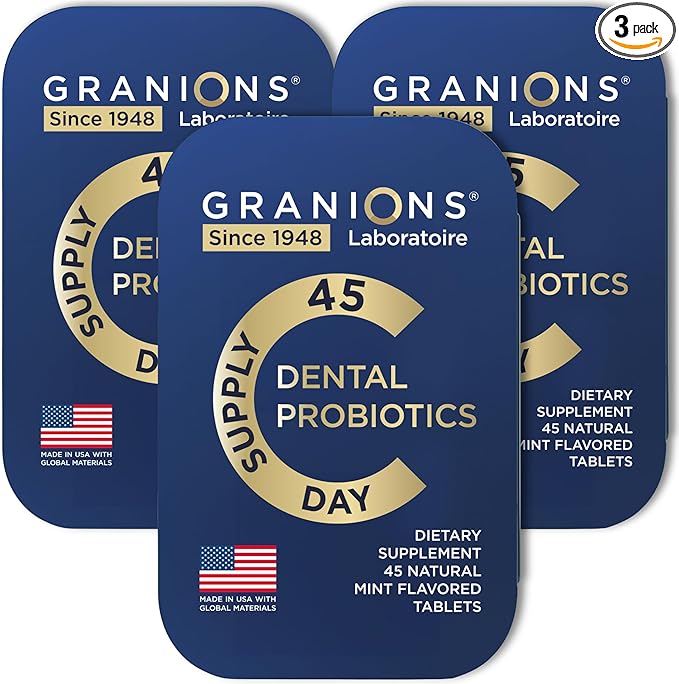 Oral Probiotic Mints - 3 Billion CFU for Dental Probiotics for Teeth and Gums - Best Breath Freshener with Lactobacillus Salivarius - Oral Health Probiotics for Bad Breath -135 Tablets in Tins