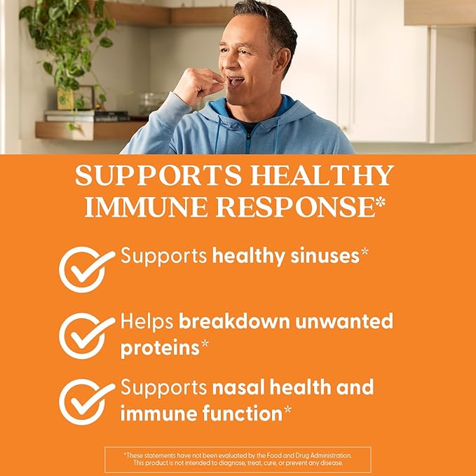 Doctor's Best Serrapeptase Supplement for Men &amp Women - Proteolytic Enzyme for Sinus &amp Immune Health Support 120000 SPU per Veggie Capsule High Potency Formula Non-GMO Vegan - 270 Veg Cap
