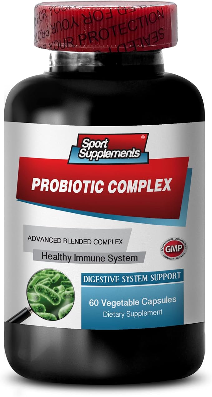 Probiotic Advanced Blended Complex - PROBIOTIC Complex - Healthy Digestive System Probiotic Supplement probiotic with Digestive Enzyme probiotic Supplements for Gut Health 1 Bottle 60 Capsules