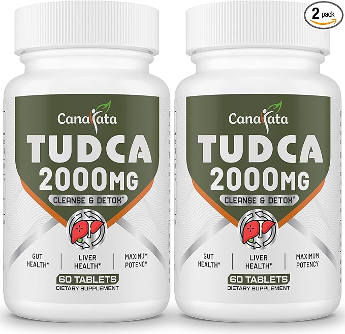 TUDCA Liver Supplements 2000mg - Strong Bile Salts Support Liver Detox &amp Cleanse - Liver and Gallbladder Health Formula-Easy to Swallow Tablets-60 Days Supply