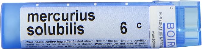 Boiron Mercurius Solubilis 6C (Pack of 5) Homeopathic Medicine for Sore Throat