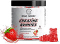 Muscle Munchies Creatine Chewable Gummies for Men &amp Women-Infused with Beta Alanine-5g of Creatine Per Serving-Increases Strength Endurance &amp Recovery-Vegan NonGMO (Strawberry Burst)