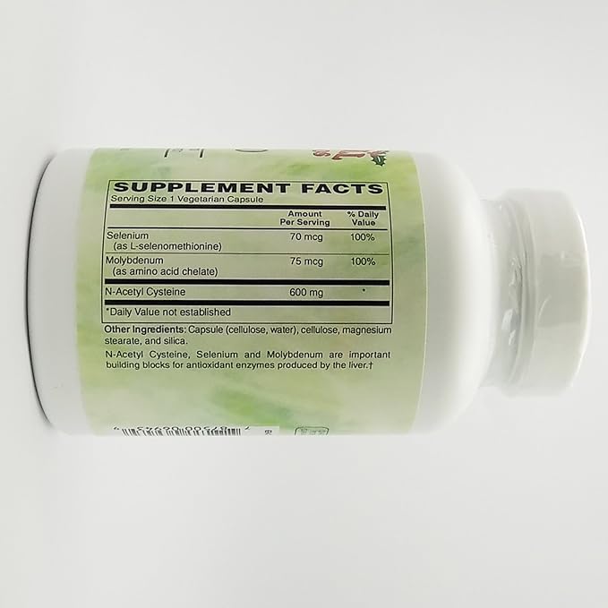 Holly Hill Health Foods NAC 600 (N-Acetyl Cysteine) 120 Vegetarian Capsules