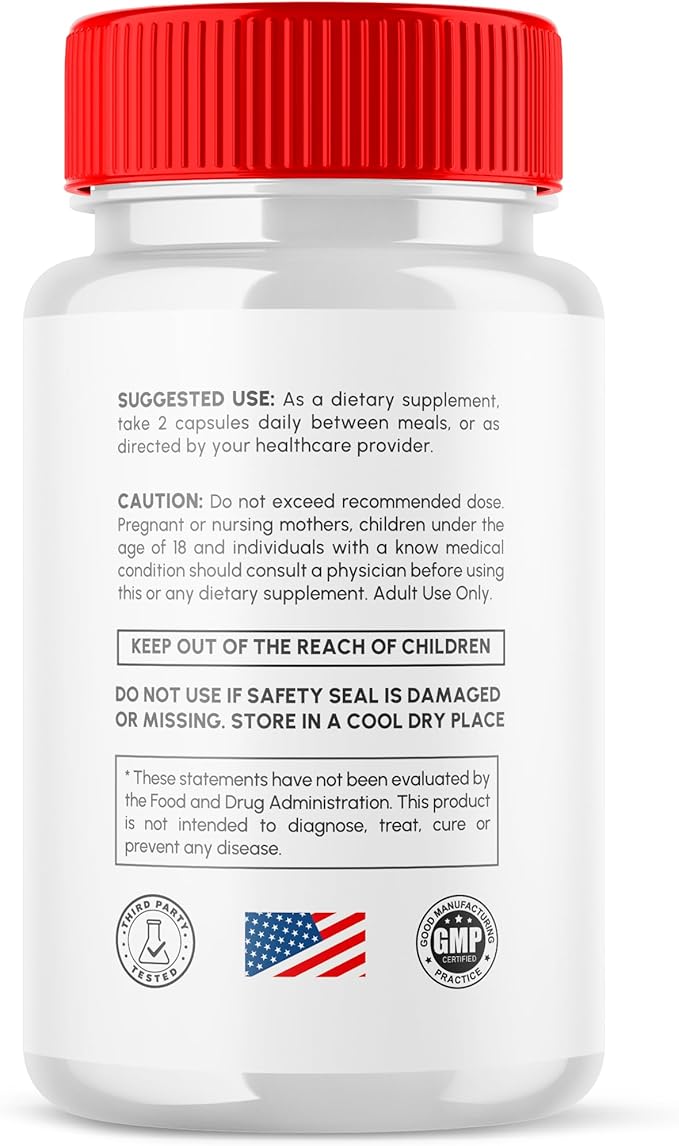 GlucoStasis Capsules Official Gluco Stasis Blood Health Support Pills with All Natural Ingredients Advanced Formula Supplement Pills with Max Strength Premium Vitamins for Women &amp Men (60 Capsul
