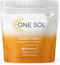 One Sol Creatine for Women All Natural Women’s Creatine Powder w Creapure &amp Leucine Increase Lean Muscle Mass Reduce Recovery Time Promotes Brain &amp Bone Health (Unflavored 60 Servings)
