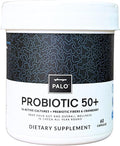 PALO Probiotic 50+ Billion CFU – Probiotic &amp Prebiotic with Cranberry – 16 Strains for Gut &amp Digestive Support – Dairy-Free Gluten-Free (60 Capsules)