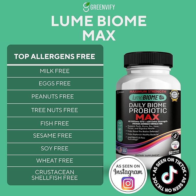 Daily Biome Probiotic Max 40 Billion CFU Maximum Strength 60 Capsules 30-Day Supply (2)