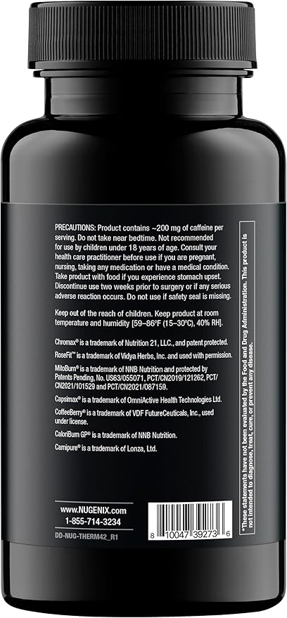 Nugenix Thermo-X: Thermogenic Fat Burner Supplement for Men Extreme Metabolic Accelerator 42 Count