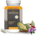 Mountain Peak Nutritionals Liver C - Liver Support &amp Detox Supplement - w/Milk Thistle (Siliphos®) Turmeric and Mushroom Blend - Promotes Healthy Liver Function &amp Energy (90 Vegetarian Capsu