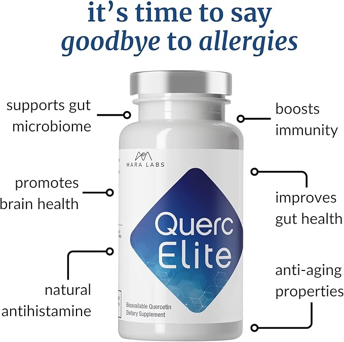 Mara Labs QuercElite Bioavailable Quercetin | 350 mg Quercetin and 250 mg Broccoli Seed Complex | 30 Vegan Capsules