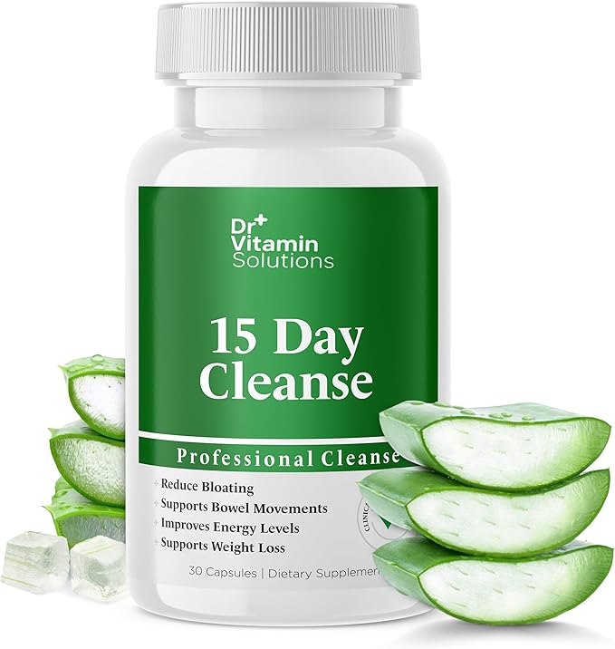 DR VITAMIN SOLUTIONS Nighttime Fat Burner &amp 15 Day Cleanse for Bloating &amp Weight Loss Bundle 90 Caps