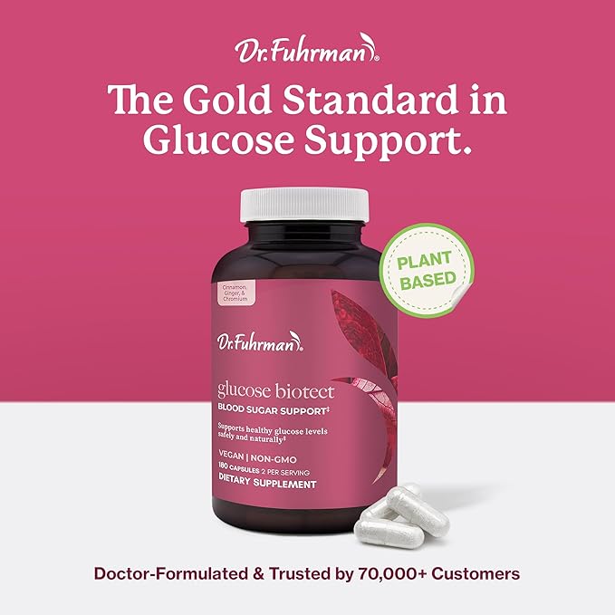 Dr. Fuhrman Glucose Biotect Natural Blood Sugar Support 180 Capsules