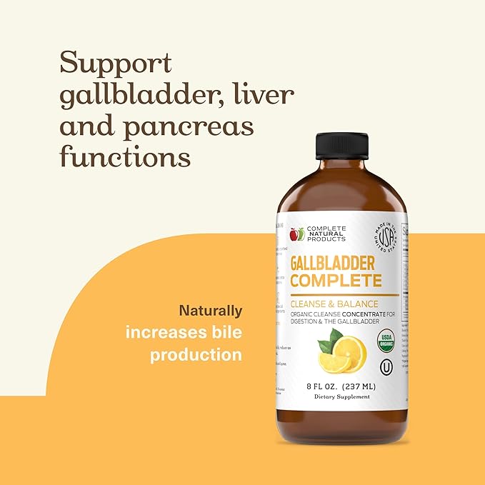 Complete Natural Products Liver Complete 8oz &amp Gallbladder Complete Cleanse and Balance 8oz Bundle
