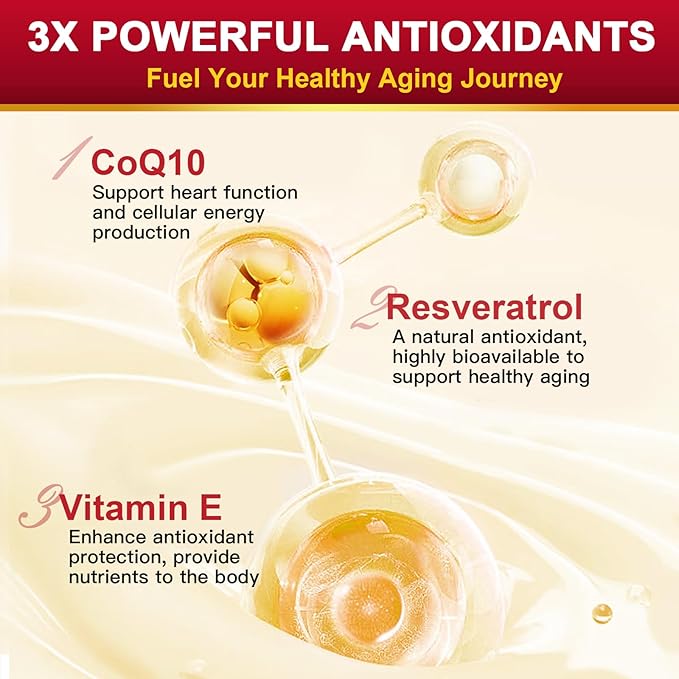 ZEBORA CoQ10-400mg with Trans-Resveratrol PQQ &amp Vitamin E - High Absorption Coenzyme-Q10 with BioPerine - Powerful Antioxidant for Heart &amp Energy-Production120 Veggie Capsules