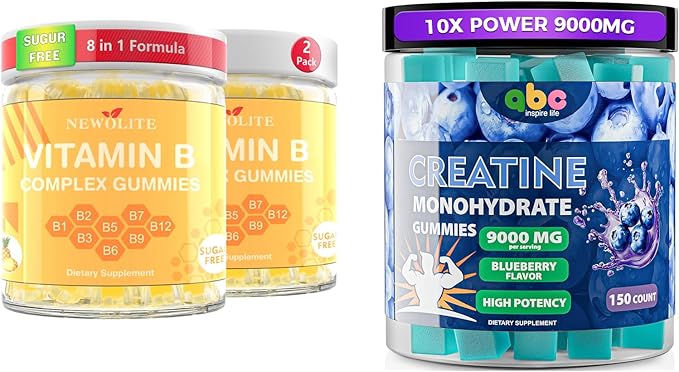 99.99% Creatine Monohydrate Gummies 9000mg for Men More 30% Strength