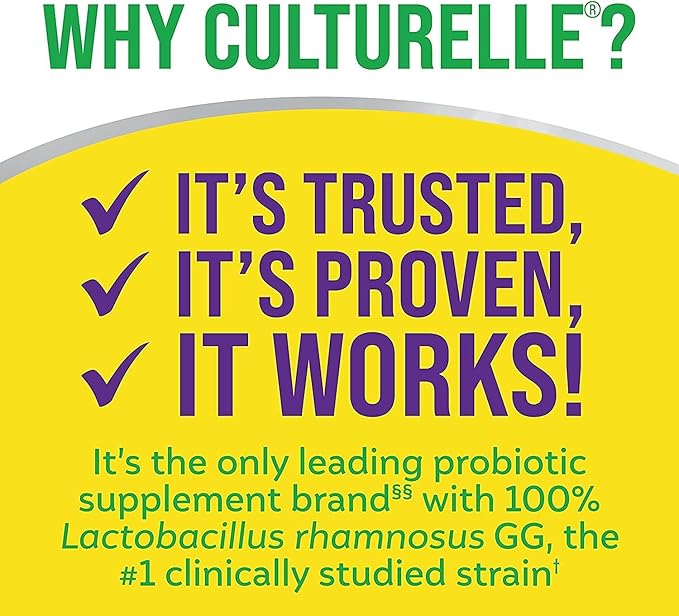 Culturelle Pro Strength Daily Probiotic Capsules Probiotics for Men &amp Women 60 Count 2 months + Culturelle Baby Immune &amp Digestive Support Probiotic + Vitamin D Drops 0-12 Months 30 Day Sup