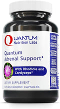 Quantum Nutrition Labs Quantum Adrenal Support- Adrenal Health Support Supplements Support for Fatigue and Promote Calmness Adrenal Gland Vitamins Rhodiola Rosea Organic - 60 Vegan Capsules