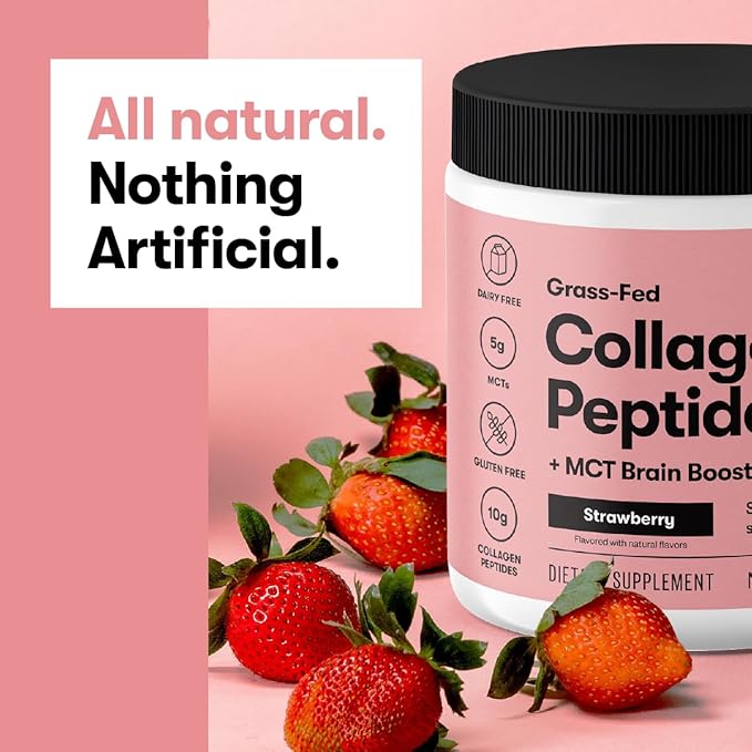Perfect Keto Collagen Peptides Protein Powder with MCT Oil Hydrolyzed Collagen Type I &amp III Supplement Gluten Free Grass Fed Low Carb Keto Coffee Creamer Collagen for Women &amp Men Peanut