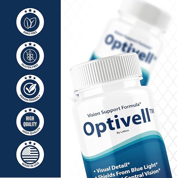 (2 Pack) Optivell Eye Capsules Optivel Pills Vitamins Eye Care Wellness Supplement Healthy Eyesight Retina Sharper Vision Support Formula Clear Eyes Ocular Comfort Health Visual Balance (120 ct)