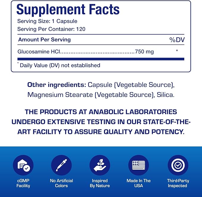Vegan Glucosamine Joint Health Supplement - Soft Tissue Cartilage Tendon and Ligament Supplement for Enhanced Mobility Comfort &amp Flexibility - Non-GMO Shellfish Free &amp Made in The USA - 120 Se