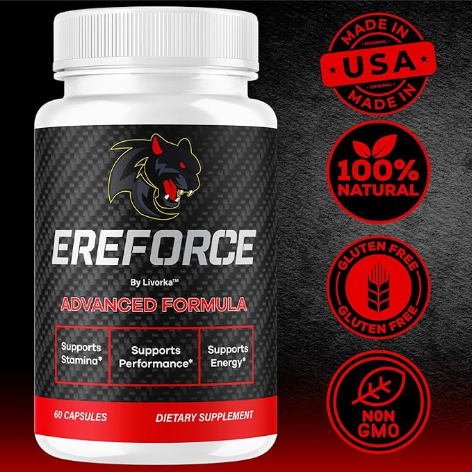 (5 Pack) Ereforce - Ereforce Capsules Advanced Daily Formula Premium All Natural Ingredients- Maximum Strength EreforcePills Support Reviews for Overall Health and Wellness 300 Capsules for 5 Months