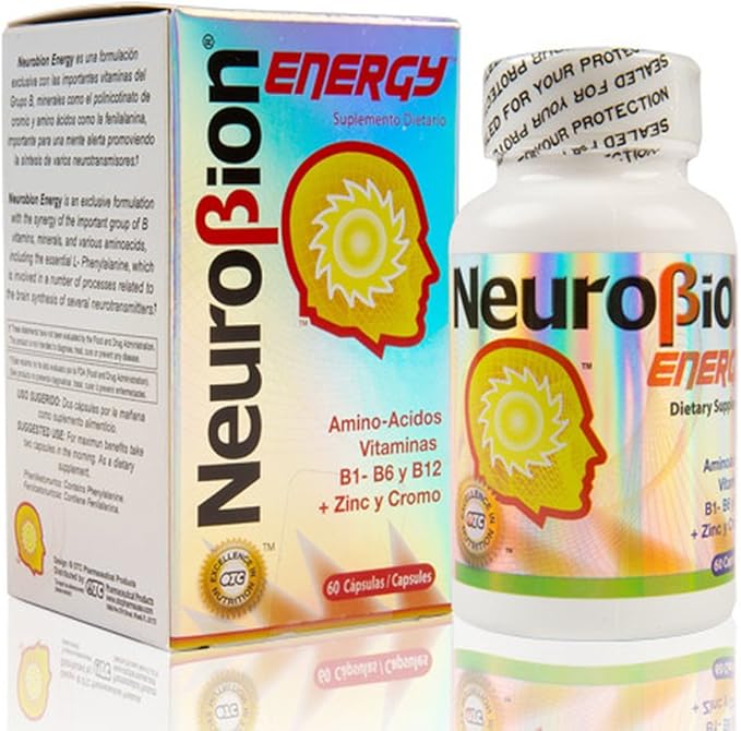 Neurobion energy + Neurobion high potency dietary supplement special blend of amino acids vitamins b1- b6- &amp b12 + zinc